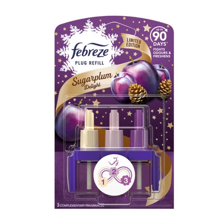 Резерва за освежител за стая Febreze 3Volution Sugarplum Delight, 1x20мл