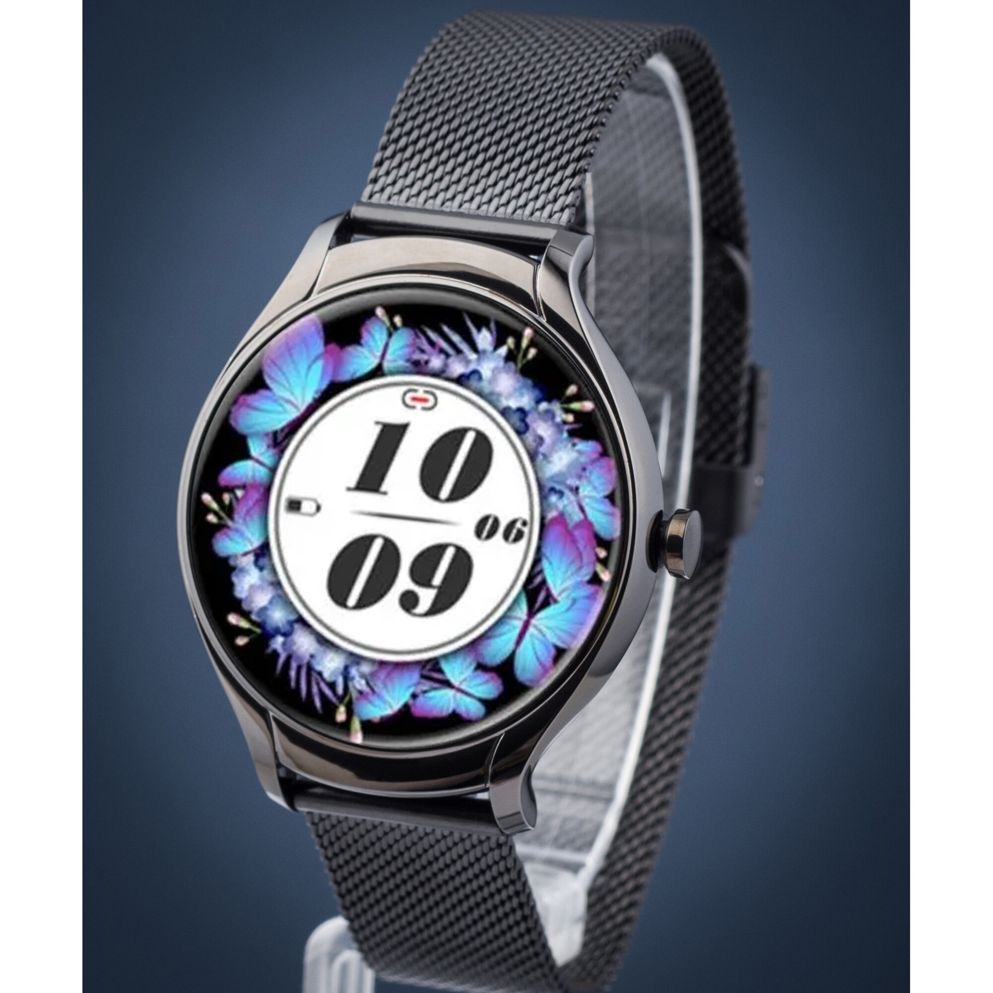 Ceas smartwatch Rubicon SET SMARUB246, negru, silicon, cu bratara