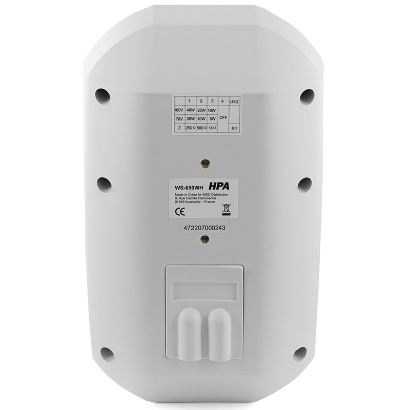 Set 2 Boxe Linie 60W 100V 5/10/20/30W 8OHMI IP66 - ALB