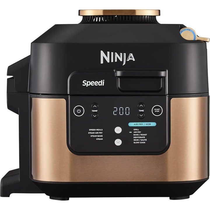 Мултикукър Ninja Speedi ON400EUCP, 1760 W, 5.7 литра, 10 програми, черен/златен