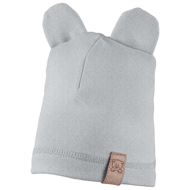 Gyermek Sapka, Edanti, 44-46 Cm, Ősz, Teddy Maci Minta, Pamut, Szürke