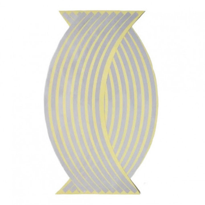 Banda Reflectorianta Janta Roata Moto Argintiu