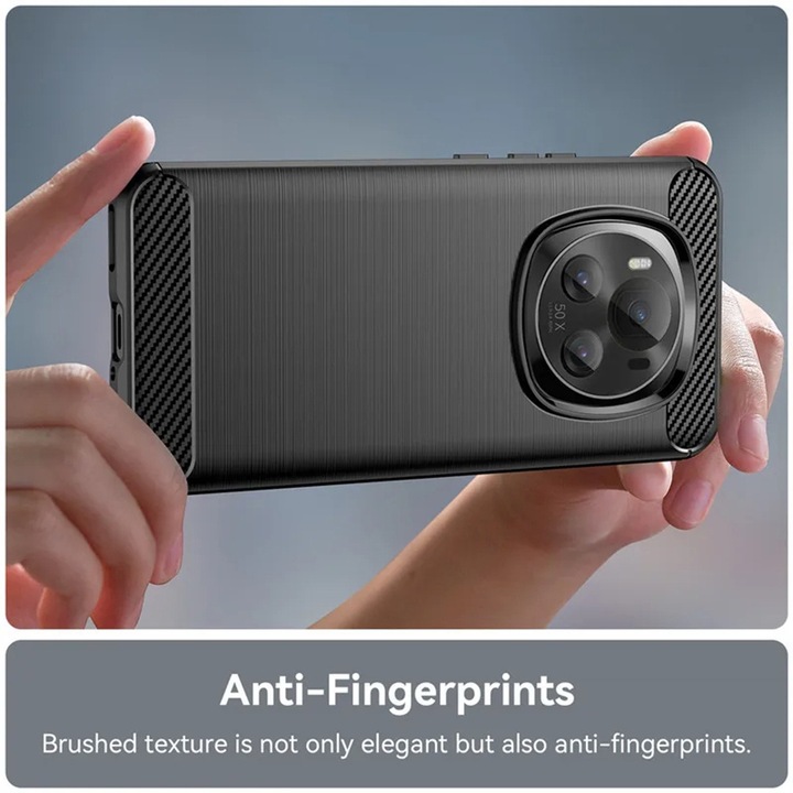 Кейс за Honor Magic7 Pro - Techsuit Carbon Silicone - Син