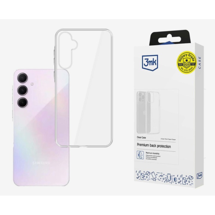 Кейс за телефон Samsung Galaxy M35 5G, 3MK, TPU, прозрачен