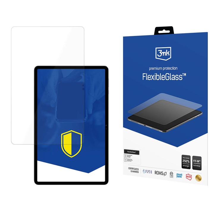 Folie protectie tableta 3MK FlexibleGlass, ultra subtire, rezistenta la zgarieturi, transparenta, 13"