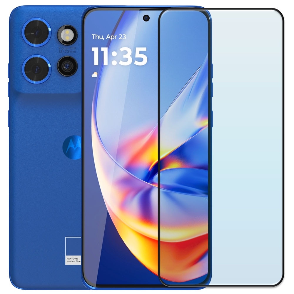 Folie din sticla securizata pentru Motorola Edge 50 Neo, HAMSTERBOX Glass Shield, Protectie completa ecran, Full face, Aplicare rapida, Case Friendly, Transparenta