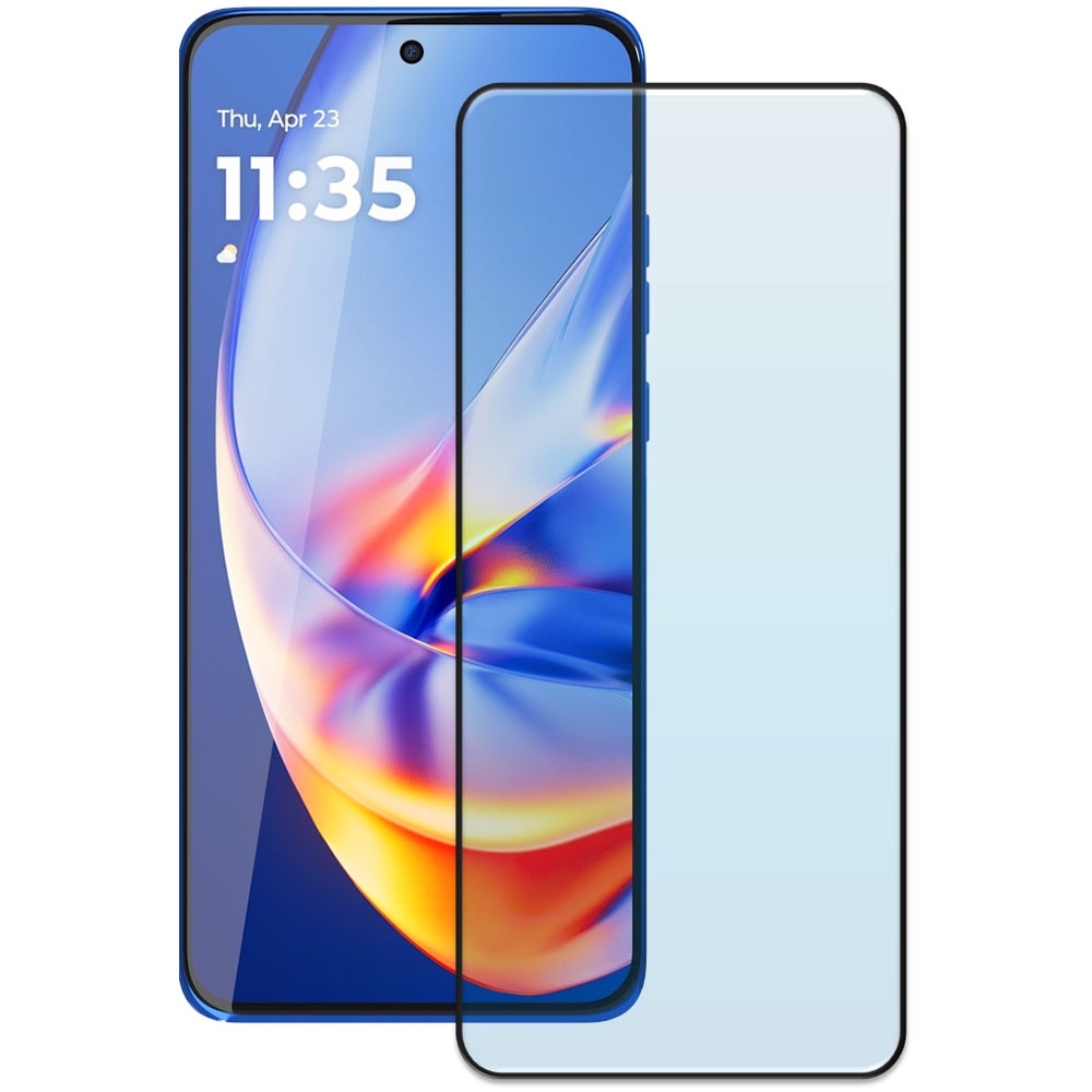Folie din sticla securizata pentru Motorola Edge 50 Neo, HAMSTERBOX Glass Shield, Protectie completa ecran, Full face, Aplicare rapida, Case Friendly, Transparenta
