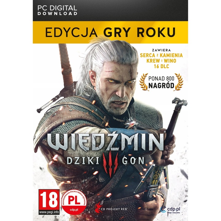 Licenta Joc The Witcher 3 Wild Hunt Goty Pc Key Gog (Cod Activare Instant)