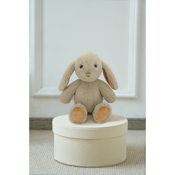 Jucarie de plus LeeLaa, iepure de plus moale, 40 cm, bej