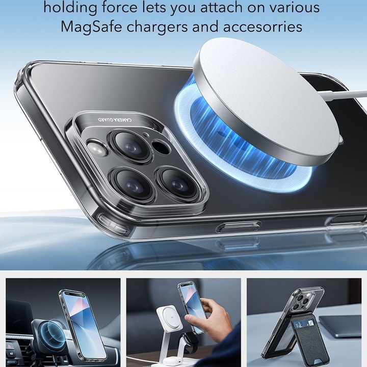Кейс за iPhone 16 Pro Max - ESR Zero HaloLock - Clear