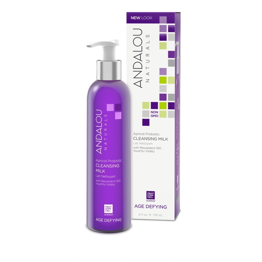 Lapte de curatare hranitor Secom Andalou Naturals Apricot Probiotic 178 ml