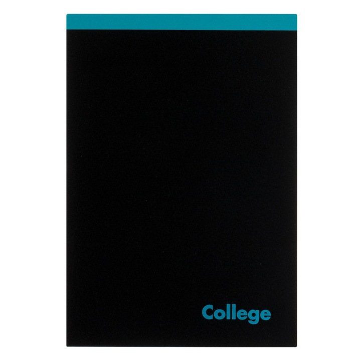 Antbro® A5 jegyzetfüzet fekete-kék borítóval, 50 lap