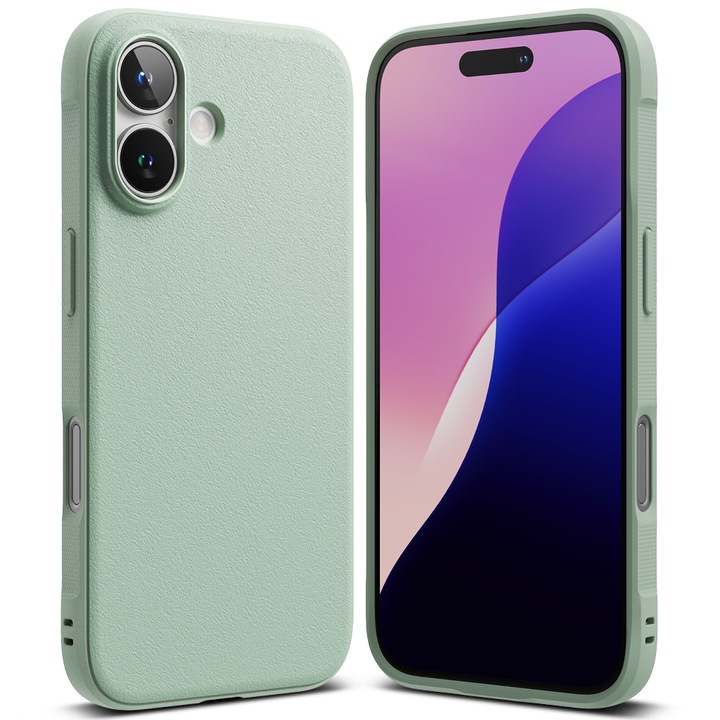 Husa pentru Apple iPhone 16 Plus, din TPU, Ringke, Culoare Verde Menta