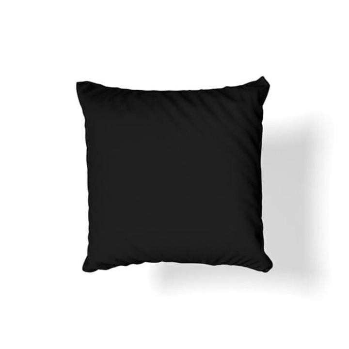 Fata de perna 70x80cm, satina, neagra, 100% bumbac