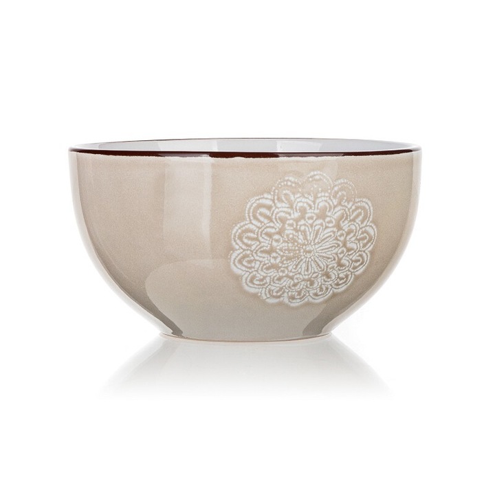 Bol ceramic Shape, Crem, 14.3 cm