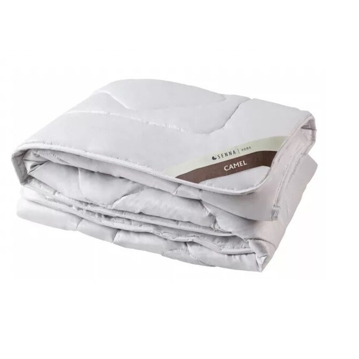 Pilota Camel, umplutura din lana de camila, bumbac satinat, 155x200cm