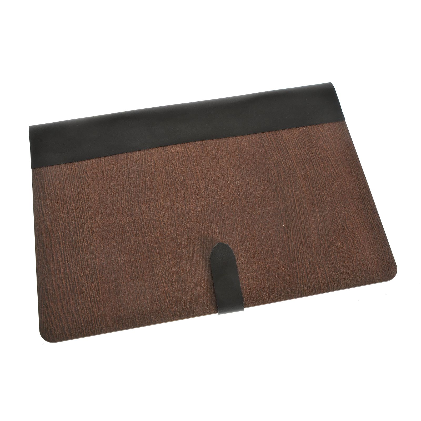 Husa laptop Bremen Emporium Universal, piele naturala, lemn, pentru laptopuri de pana la 17 inch, 40 x 26 x 3 cm