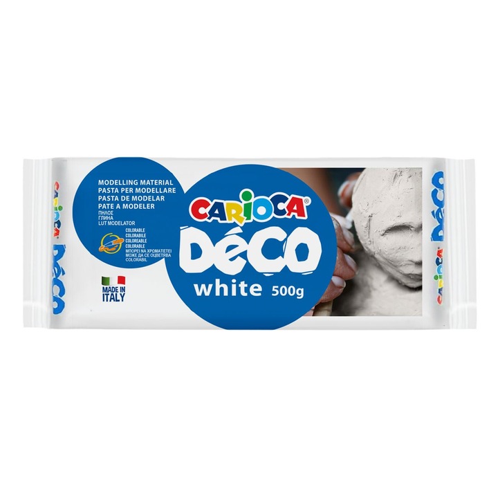 Глина - Паста за моделиране Carioca White 500гр