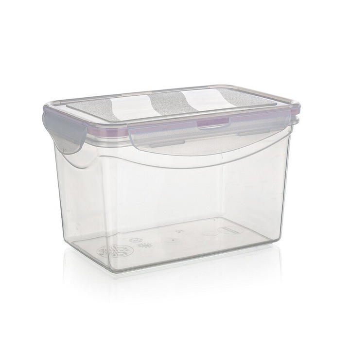 Pojemnik alimentare hermetic Lara 1,8 l, transparent, temperatura -25°C/+95°C