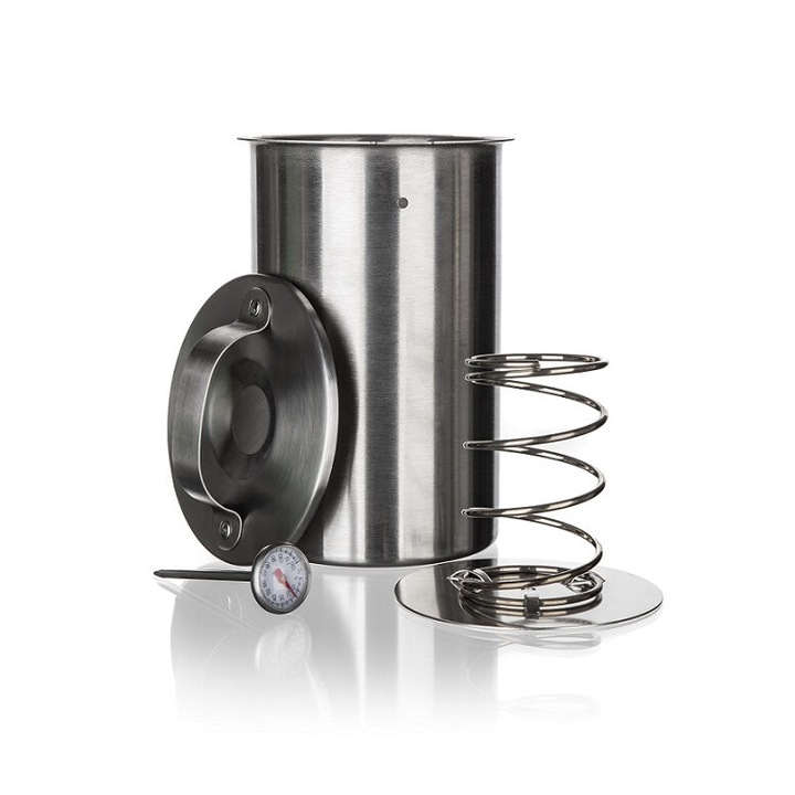 Strecurator din otel inoxidabil, 1,3 l, 19x10 cm, set complet