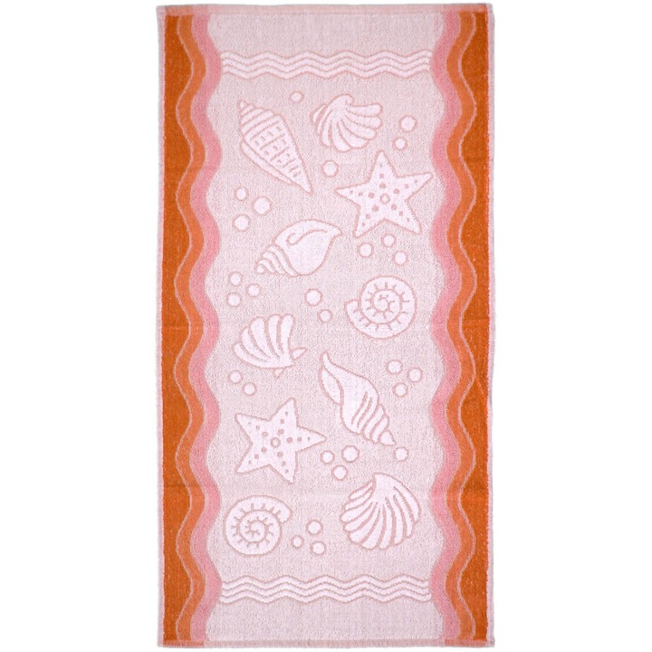 Хавлия за баня, Flora Ocean, Памук, 380g/m2, 50x100cm, Многоцветна