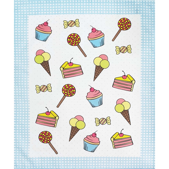 Laveta bucatarie, 50x64cm, bumbac, multicolor