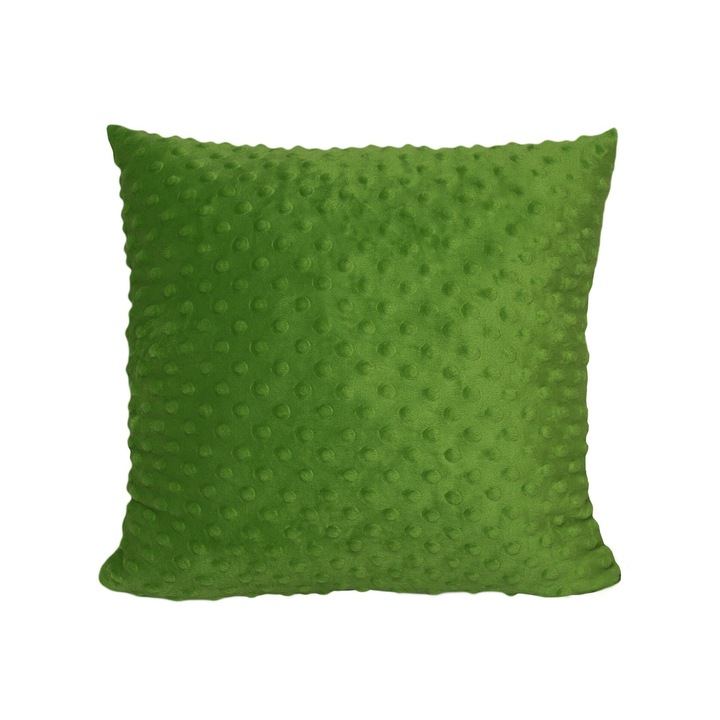 Fata de perna decorativa Poliester, 40x40 cm, verde inchis, material respirabil si rapid uscat