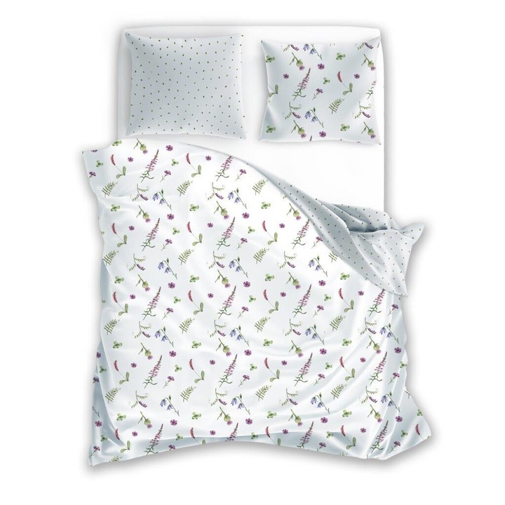 Cottage Home Ágynemű, Faro, Pamut, 140x200cm/70x90cm, Virágmintás, Többszínű