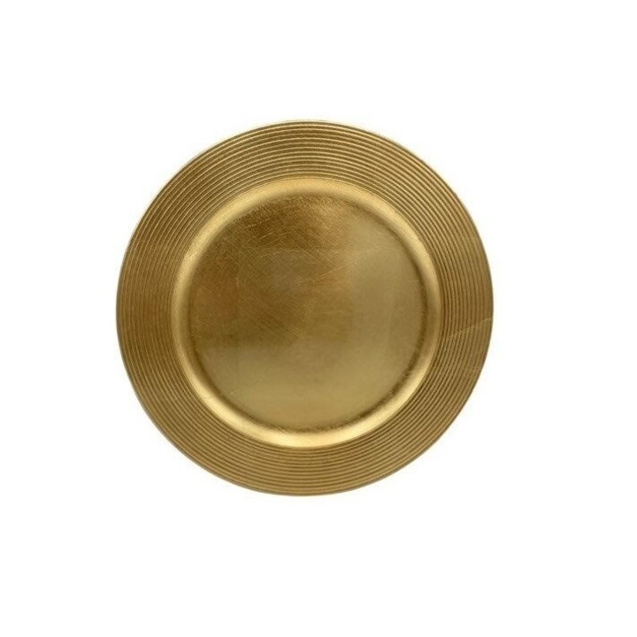 Farfurie decorativa, 33cm, plastic, verde