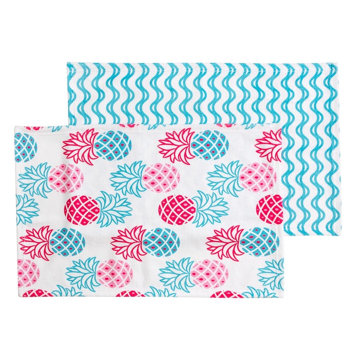 Set prosoape de bucatarie Hamur, 40x60cm, model ananas, multicolor