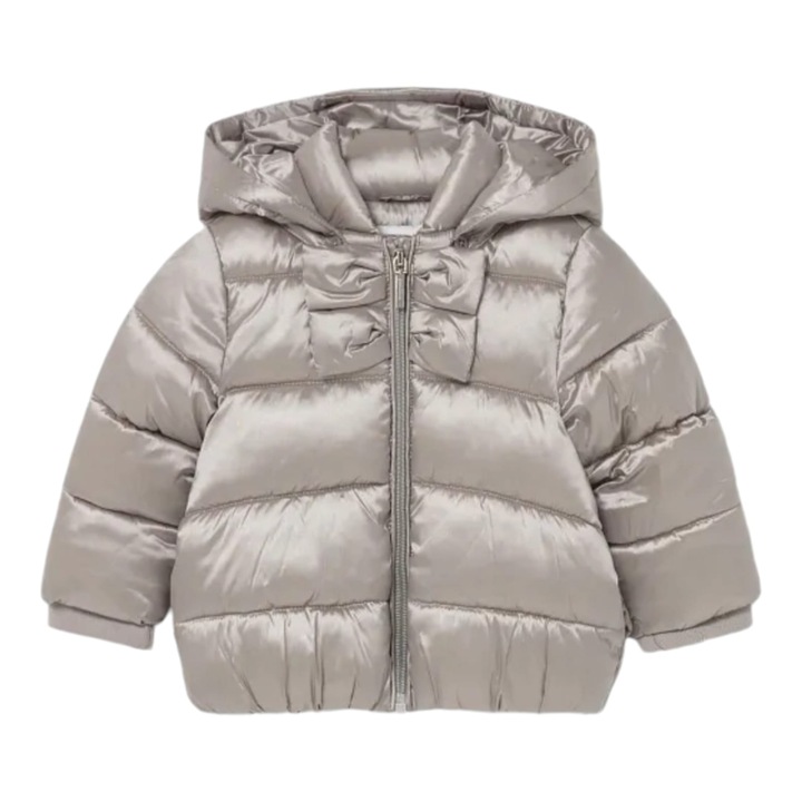 Geaca matlasata bej, 12 luni, 80 cm