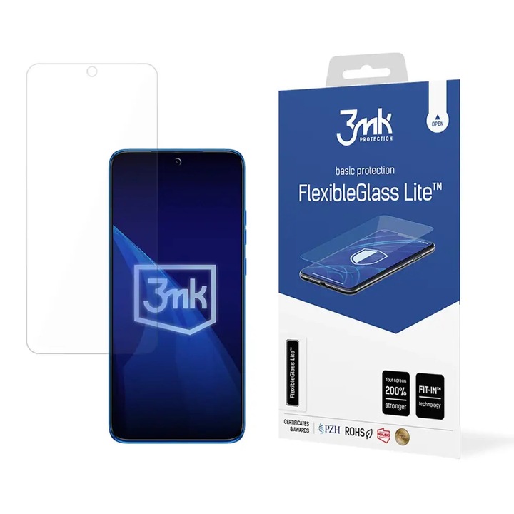 Folie protectie telefoane, 3MK, FlexibleGlass Lite, 0,16mm, rezistent la zgarieturi, set pentru Motorola Edge 50 Neo
