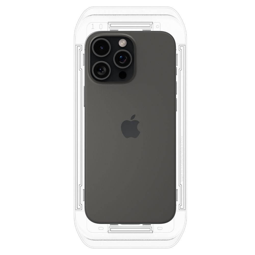 Set 2 x Folie din sticla pentru iPhone 17 Pro / iPhone 17 / 16 Pro cu aplicator Spigen - Glas.tR EZ-FIT HD - clear