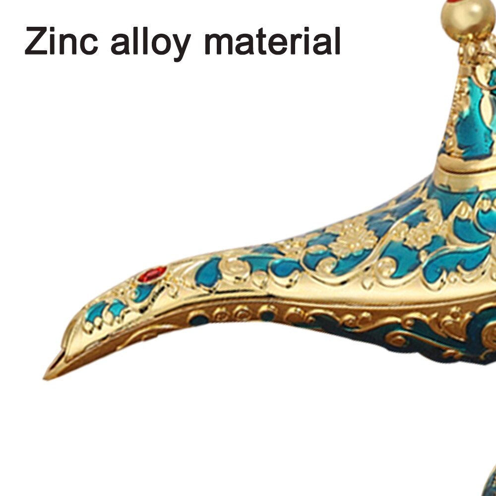 Lampa decorativa, Cozevdnt, Aliaj Zinc, 7 x 21 x 11 cm, Albastru / Auriu -  eMAG.ro