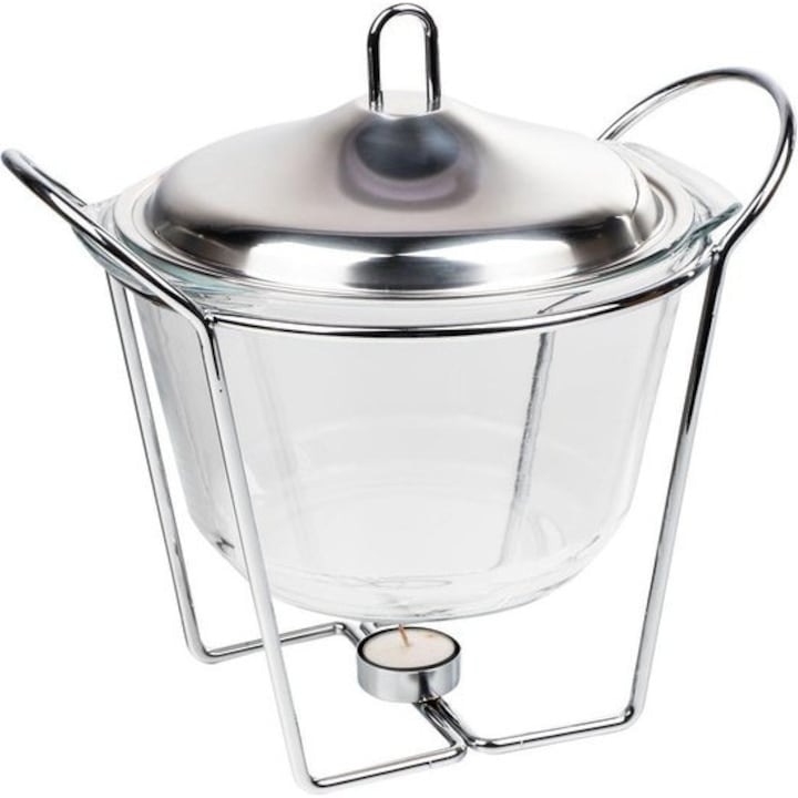 Bol de inox Suport Argintiu, 4,2 litri