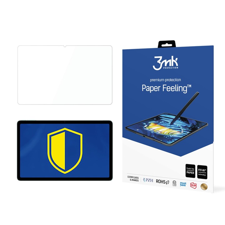 Set 2 folii de protectie tablete, 3MK, Paper Feeling, Rezistenta la zgarieturi, 11", Transparent