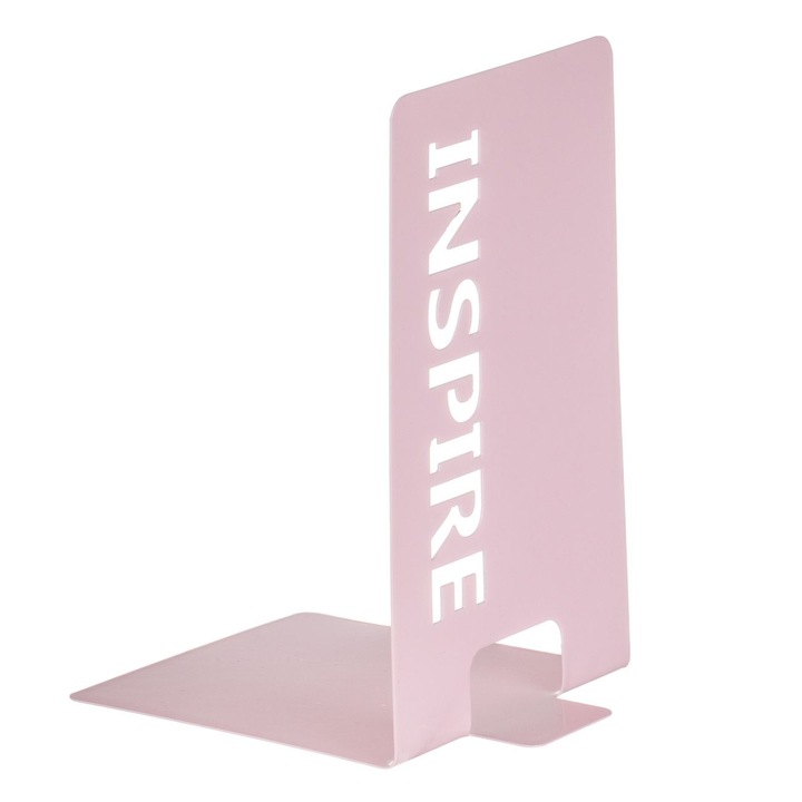 Suport birou pentru carti roz Antbro®, model Inspire, 10 x 16 cm