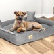 Pat Pentru Caine, Edanti, Velur, 75X65 Cm, Gri