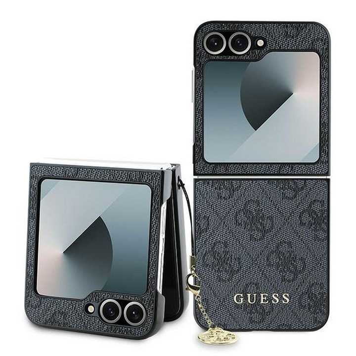 Калъф Guess за Samsung Galaxy Z Flip 6, модел 4G Charm, черен