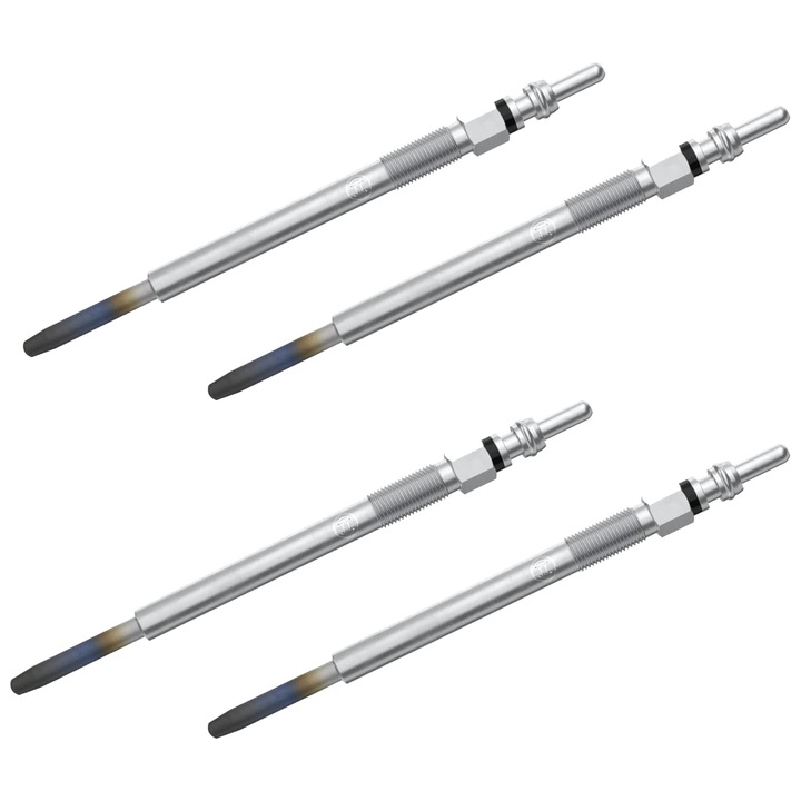 Set 4 bujii incandescente Bosch pentru Citroen Berlingo, C1, C2, C3, C4, C5, Jumpy, Xsara, Fiat Scudo, Ford C-Max, Fiesta, Focus II, Fusion, Peugeot 206, 207, 307, 3008, 308, 407, 5008