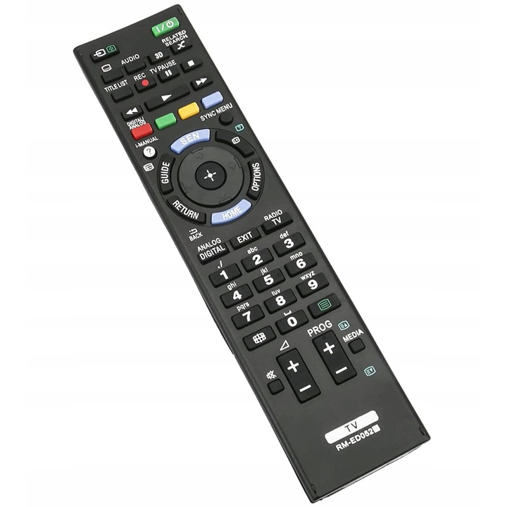 Telecomanda universala CARDSPLITTER pentru TV Sony, model RM-ED052, neagra