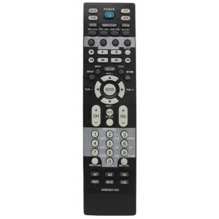 Telecomanda universala compatibila cu televizoare LG, CARDSPLITTER, fara programare, culoare neagra