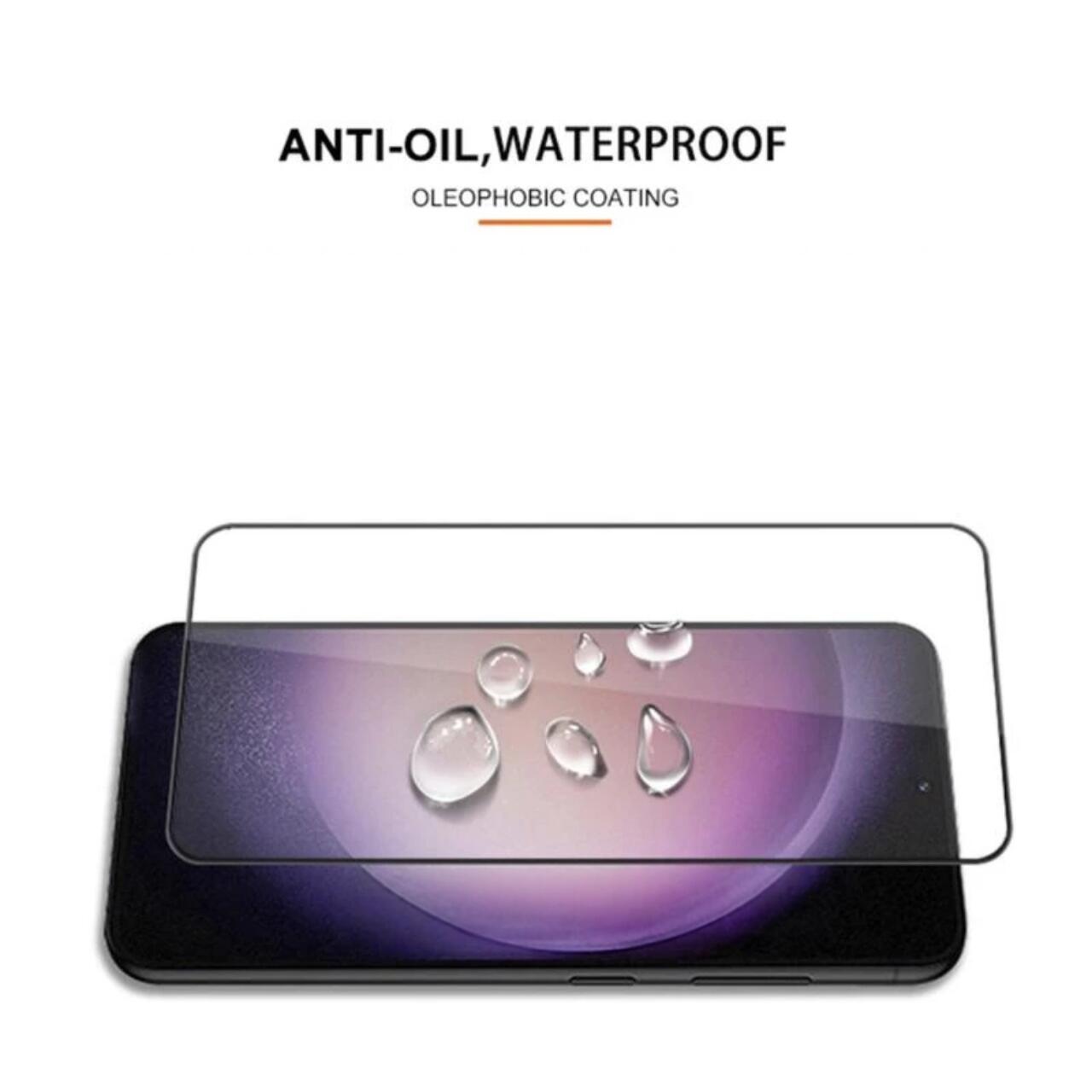 Folie Lemontti Sticla Full Fit compatibila cu Samsung Galaxy S23 FE Negru