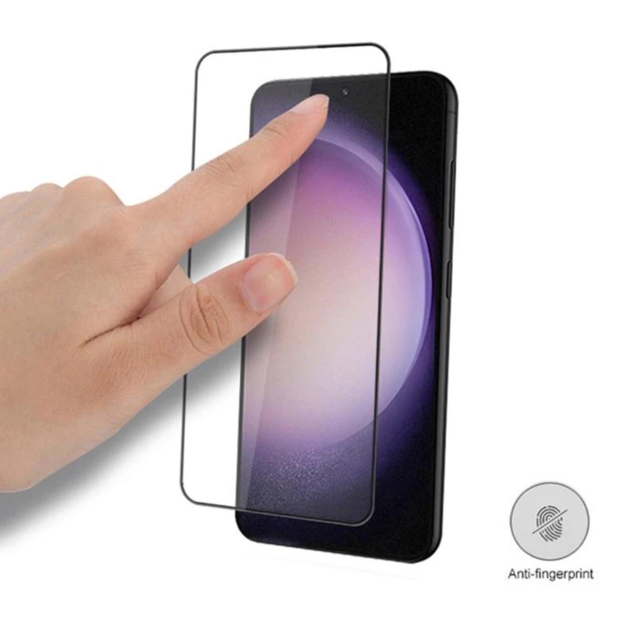 Folie Lemontti Sticla Full Fit compatibila cu Samsung Galaxy S23 FE Negru