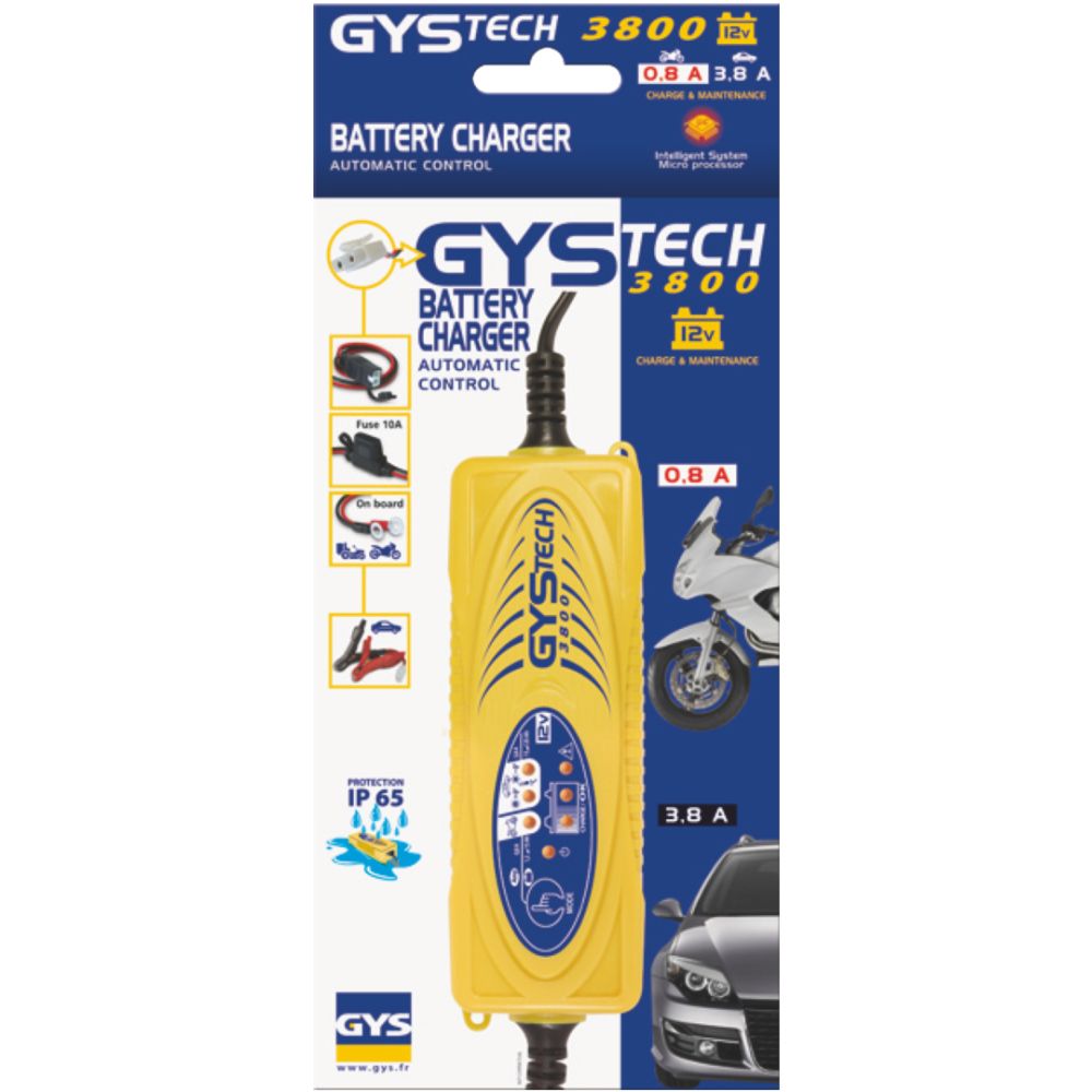 Incarcator si redresor inteligent auto moto GysTech 3800