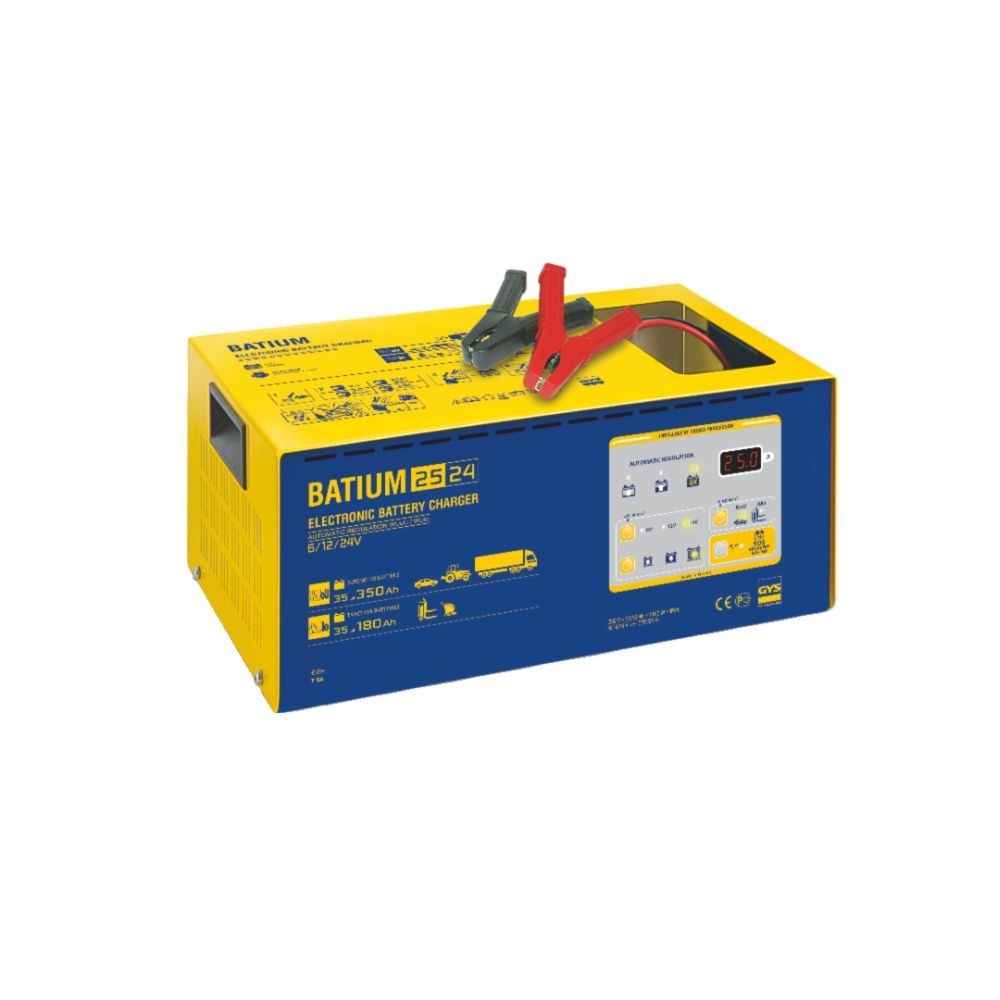 Incarcator si redresor PROFESIONAL cu MICROPROCESOR 6/12/24V GYS BATIUM 25-24