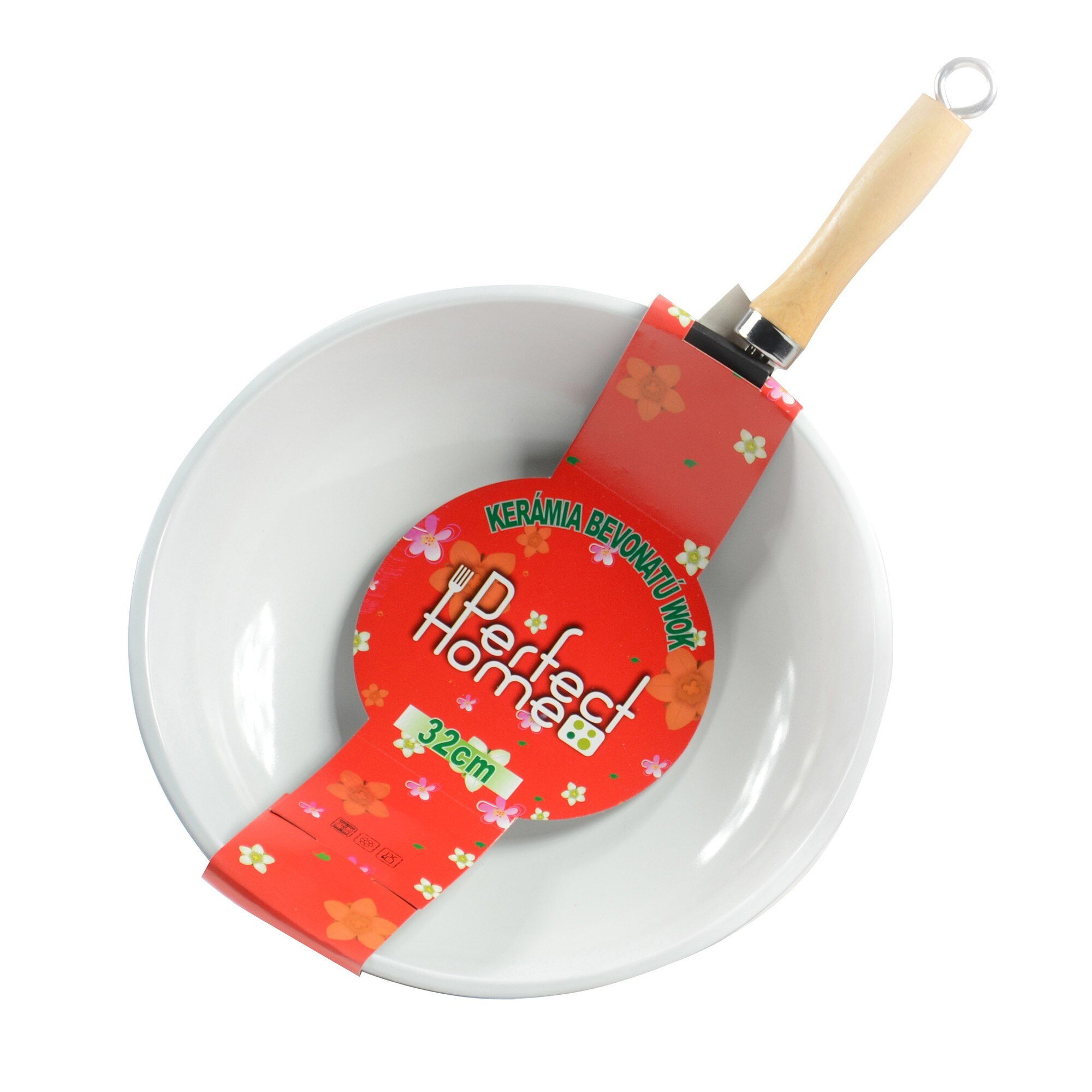 Tigaie wok cu strat ceramic 32cm