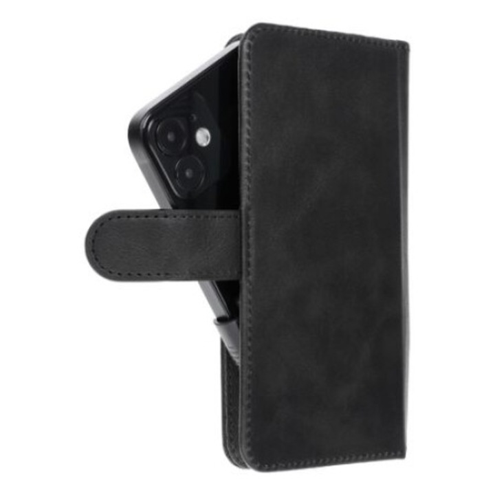Case fixGuard Univerzális könyves tok COMMON S méret IPHONE 12 / 13 / SAMSUNG S6 / A5 2016 / XCOVER 4 / S22 / HUAWEI P8 2017 fekete