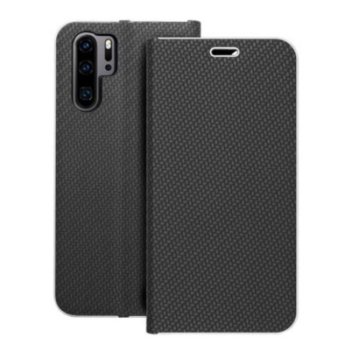 Калъф fixGuard LUNA Book Carbon за HUAWEI P30 Pro black