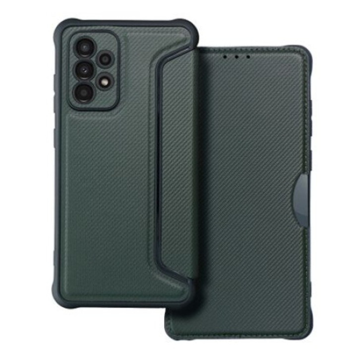 Case fixGuard RAZOR Book SAMSUNG A52 5G / A52 LTE ( 4G ) / A52s 5G sötétzöld